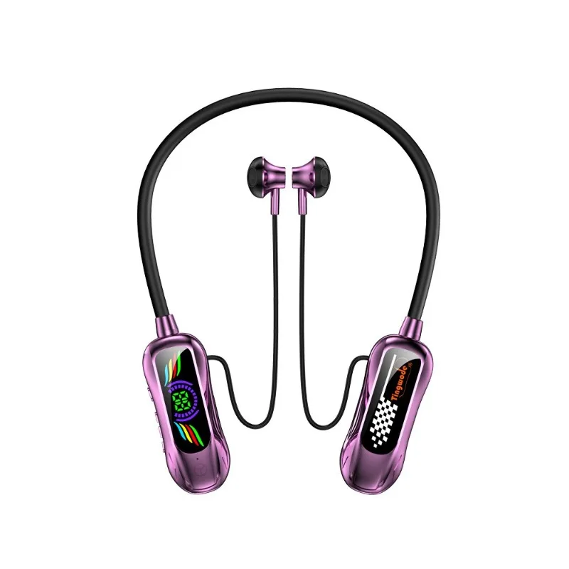 

Neck Hanging Headphones with Ear Return Digital Display Ultra Long Battery Life Sports Neck Hanging Blue Tooth Headphones