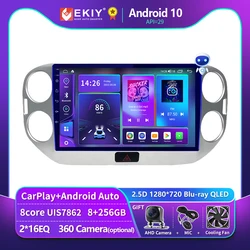 EKIY T900 Car Radio For VW Volkswagen Tiguan 2010-2017 Android 10 Stereo Multimedia Video Navigation GPS CarPlay Auto 2 Din Unit