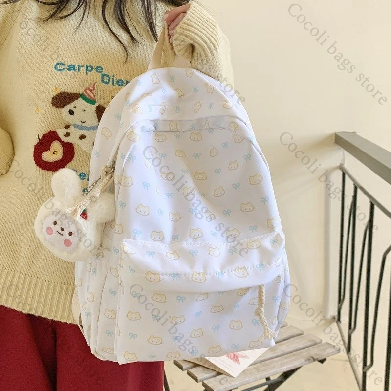 Kawaii Print Backpack Child Backpack Girls'school Backpacks Large Capacity Children's Backpack Teenage Backpacks for Teens