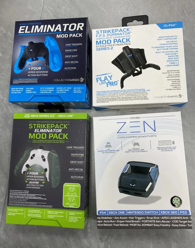 New Cronus Zen For PS5 PS4 Collective Minds Strike Pack Dominator Eliminator Controller Adapter Mod Pack for Xbox One Series S/X