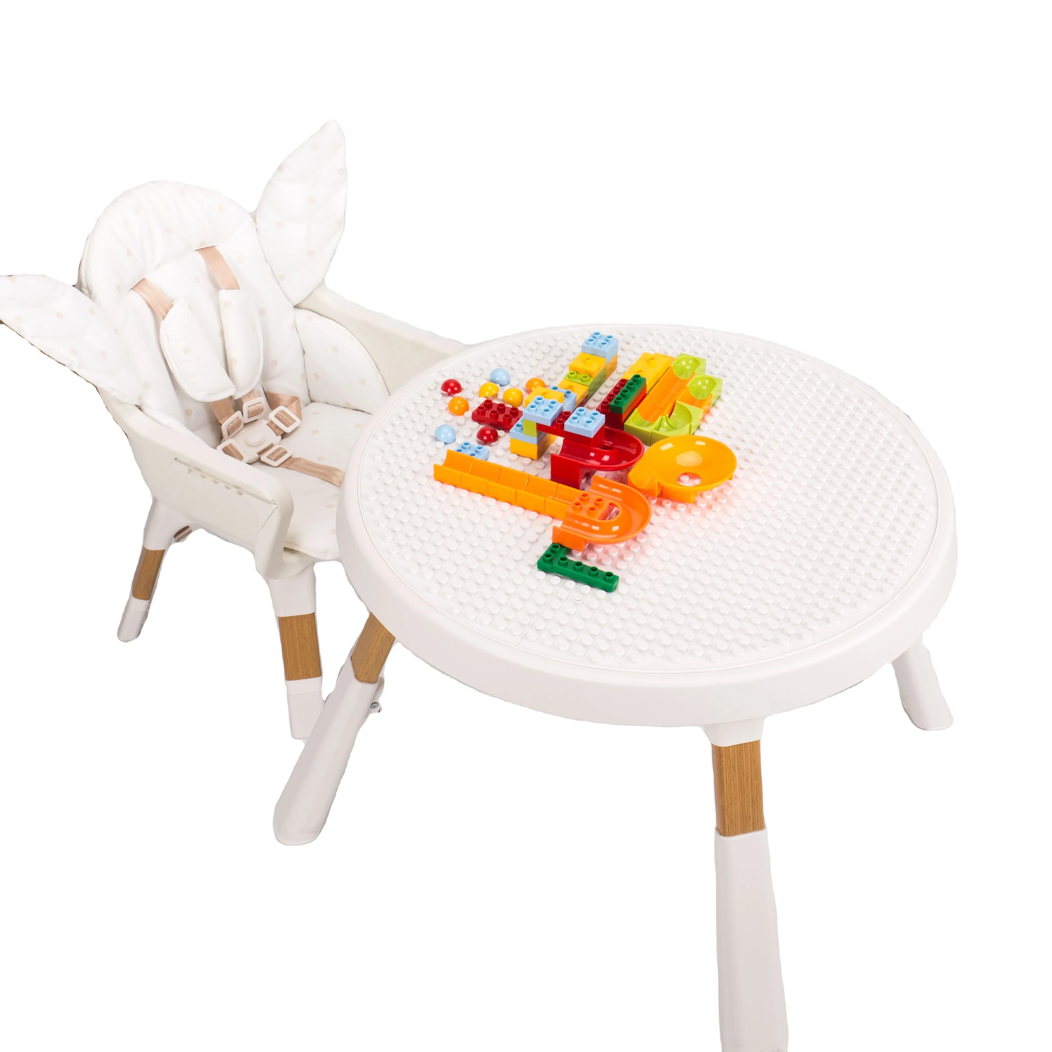 Eco-Friendly Multifunction 3 in 1 Dual-Use Baby High Chair for Baby Eating