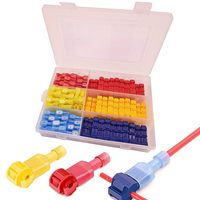 120 PCS T-Tap Wire Connectors, Self-Stripping Quick Splice Electrical Wire Terminals, Insulated Male Quick Disconnect Spade Term
