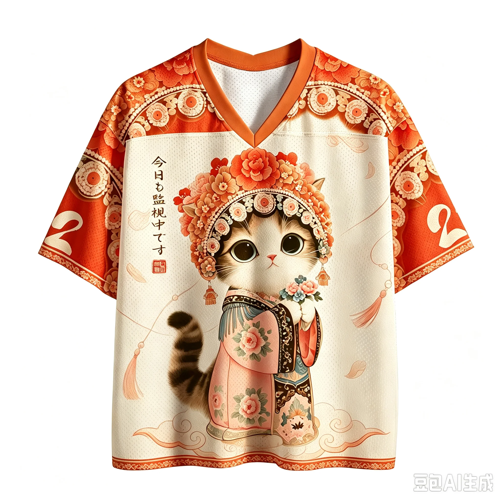 Sommermode, trendiges, farbenfrohes, künstlerisches, dramatisches Katzen-3D-Print-T-Shirt für Damen und Herren, V-Ausschnitt, große Größen, sportlich, schnelltrocknend, lässig, Familienkleidung, Oberteil – Detail 4