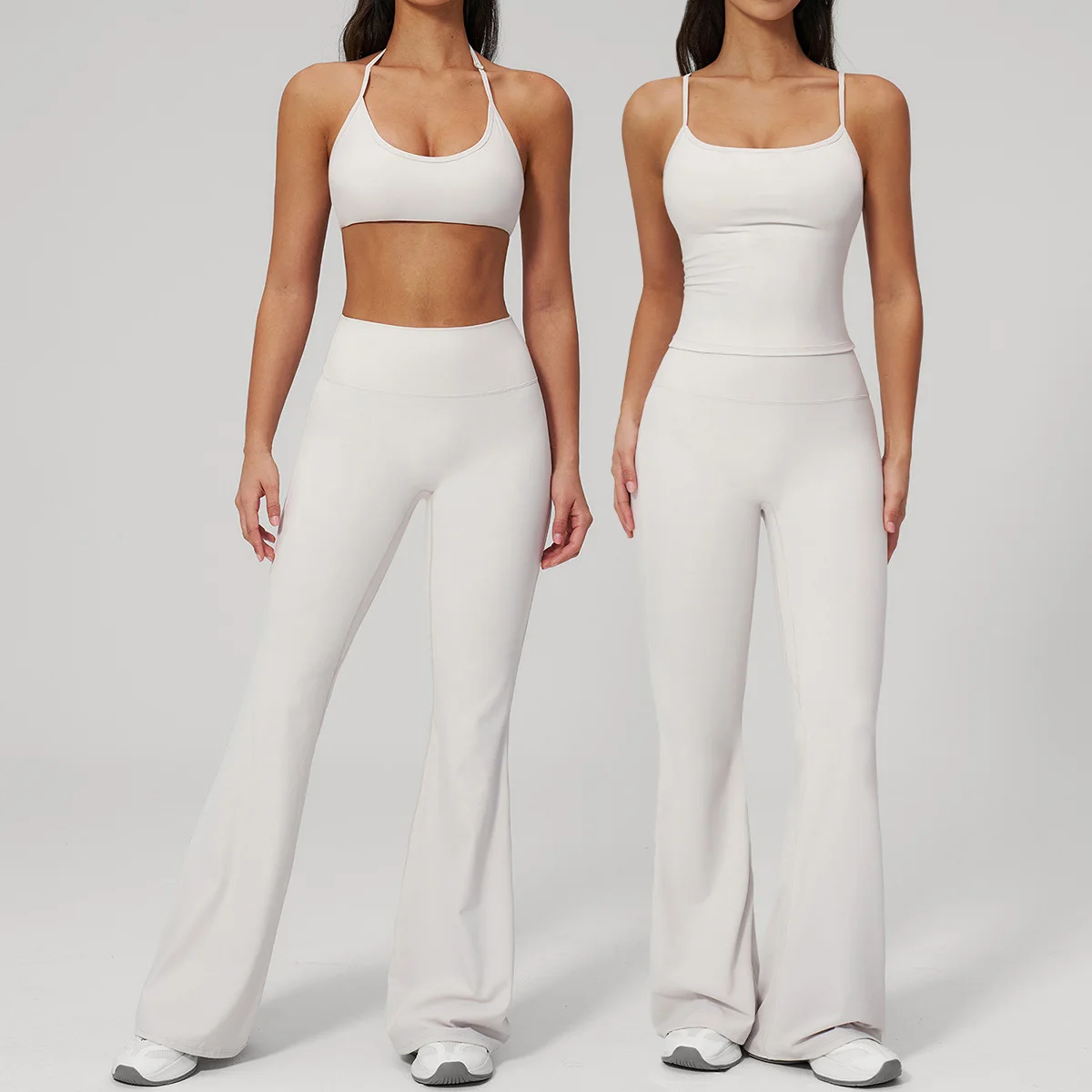 Women Sportswear Yoga Set 2PCS Sport Suit Gym Workout Clothes Short Sleeve Gym Crop Top High Waist Leggings Fitness Sports Wear