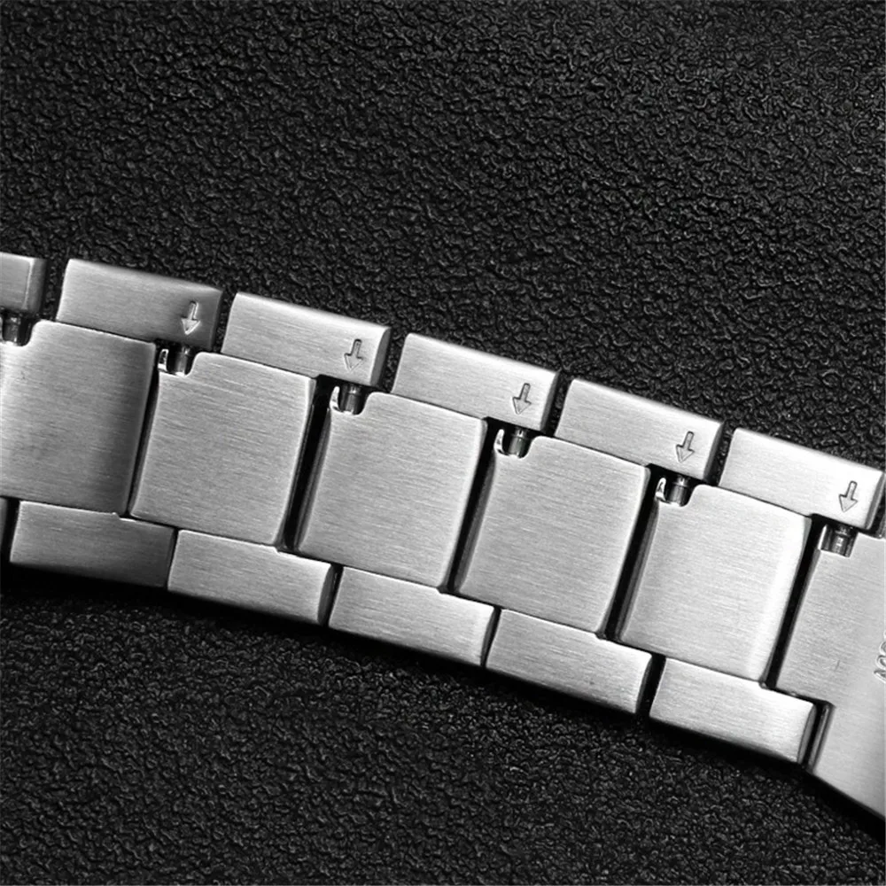 Stainless Steel Watchband For Casio GST-W300 GST-400G GST-B100 GST-210 S100D/S110D/W110 Black Metal Watch Band Strap Bracelet