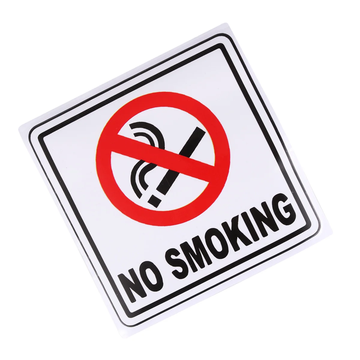 10pcs 14X14Cm No Smoking Sticker Waterproof Sun Resistant Pet Car Bumper Sticker For Auto Body Smooth Surfaces Traffic Safety