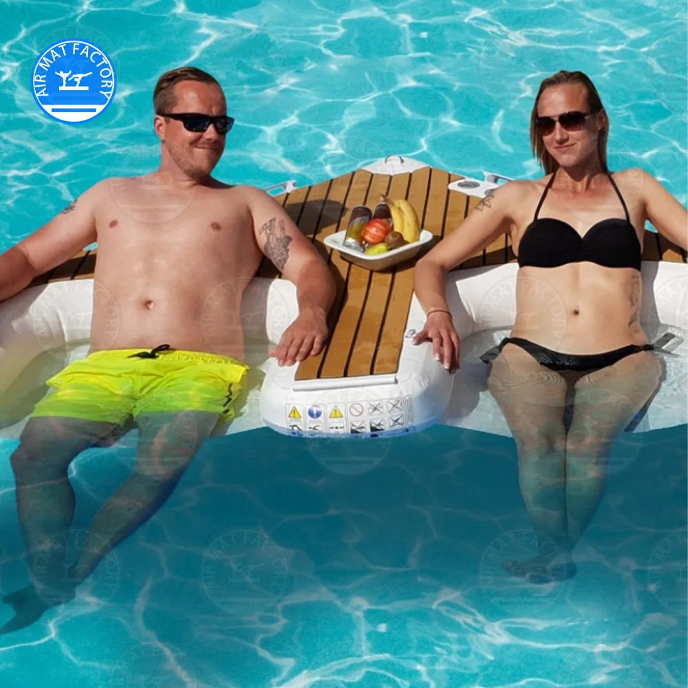 

Jet Ski Dock Floating Triangular floating platform seat floating platform Inflatable Pontoon Platform Parking Dock for Jet Ski