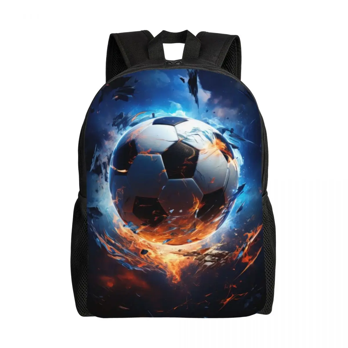 

Custom Soccer Balls Lover Football Laptop Backpack Men Women Fashion Bookbag for School College Students Sports Gift Bag