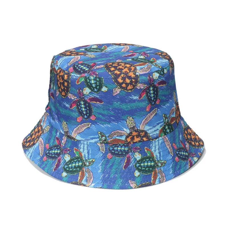 Doppelseitiger Fischerhut mit Ozean-Aufdruck für Männer/Frauen, atmungsaktive Fischermütze für Strand, Reisen und Outdoor, lässiger Hip-Hop – Detail 7