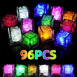 Home Decor Light Up LED Ice Cube Glow Party Glitter Neon Halloween Holiday Accessories Christmas Decoration Party Supplies