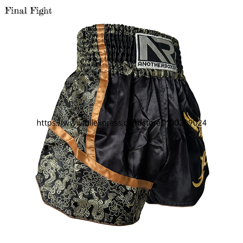 Authentic Thai Boxing Shorts for Men Women Child Muay Thai Shorts Moisture-Wicking Split Side Perfect for MMA, BJJ, Martial Arts