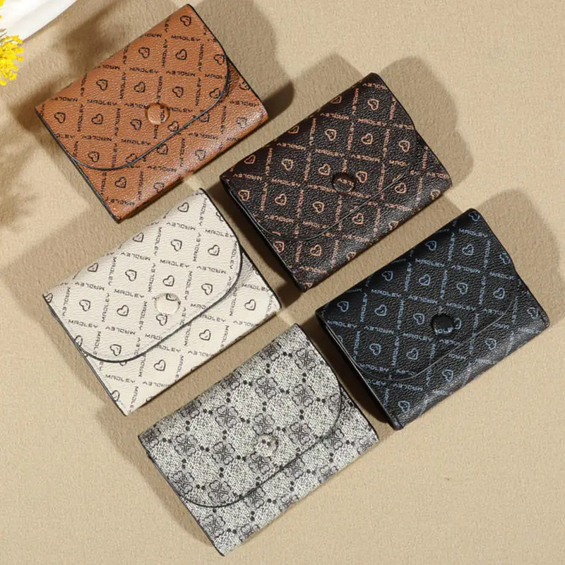 Portafoglio corto retrò alla moda, porta carte multifunzionale e versatile, pronto per uscire e prendi la borsa insieme