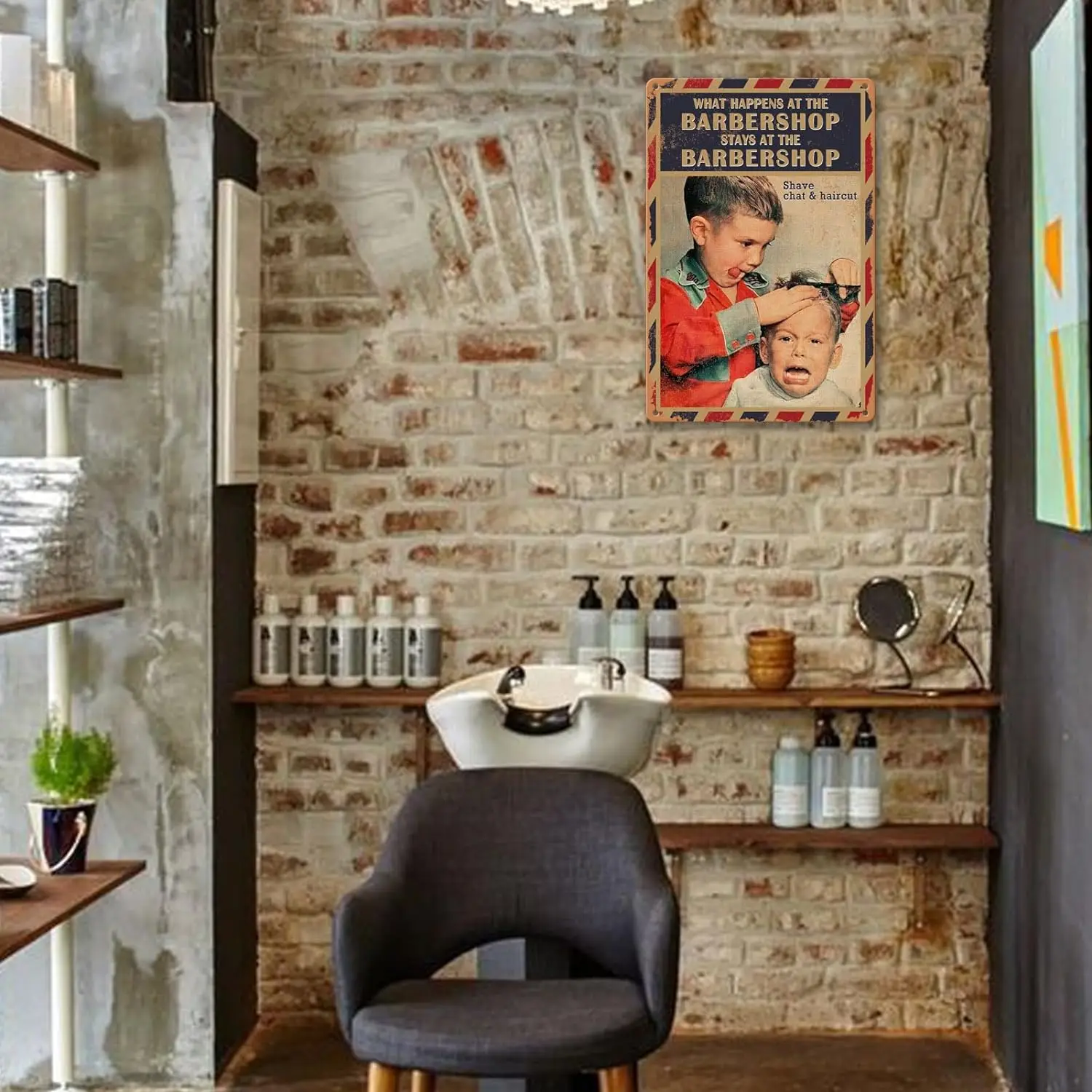 Barber Sign Barbershop Wall Poster Vintage Barber Shop Metal Tin Signs Barber Shop Wall Decor barbiere Haircut Poster per