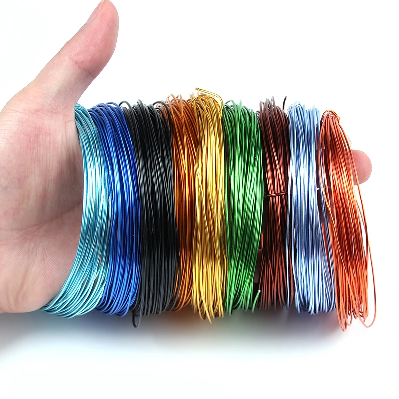 10m/roll 1mm Aluminum Wire muticolor Versatile Soft Metal Wire for Jewelry Making Tarnish Wire Bendable for DIY Craft supplies