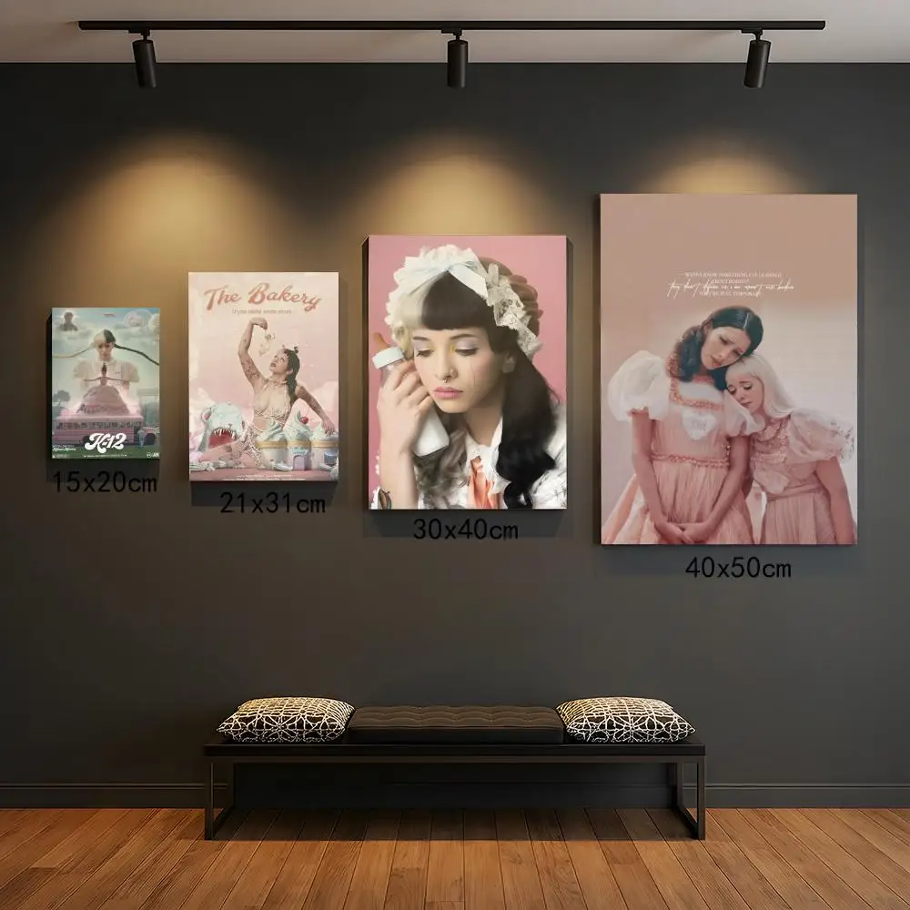 Sängerin M-Melanie Martinez Poster, hochwertige, selbstklebende HD-Wanddekoration – zum Abziehen und Aufkleben, rückstandsfrei