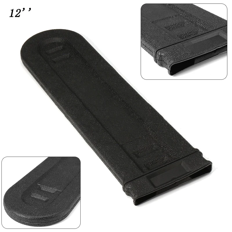 30cm Chainsaw Bar Cover Black Plastic Chainsaw Universal Scabbard Guide Bar Protect Cover For 12