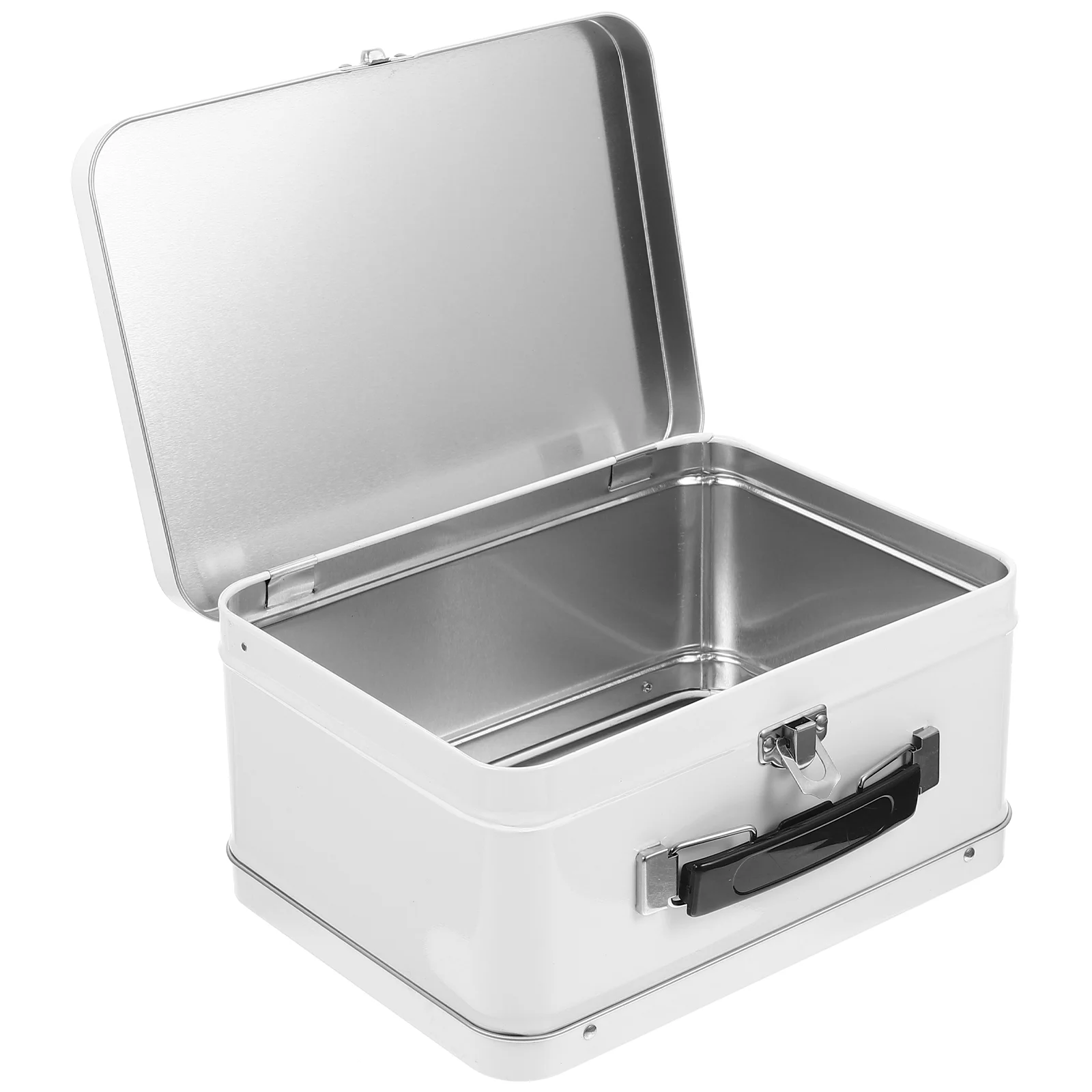 Vintage Storage Box Metal Tinplate Case Multi-use Storage Box Vintage Storage Box desktop storage box