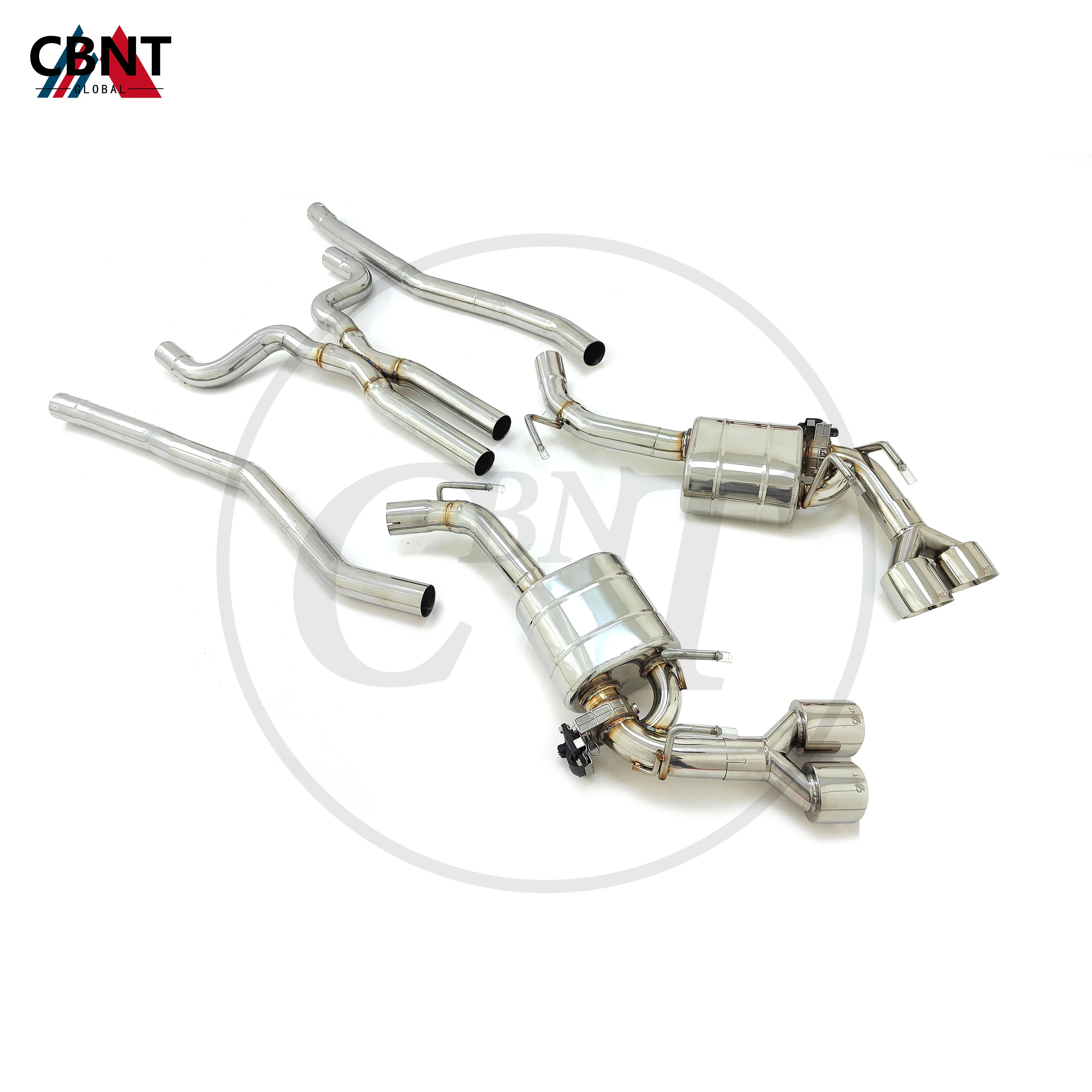 CBNT for Chevrolet Camaro 3.6L V6 Exhaust Catback with Valve Muffler High Quality SS304 Performance Tuning Valved Exhaust System