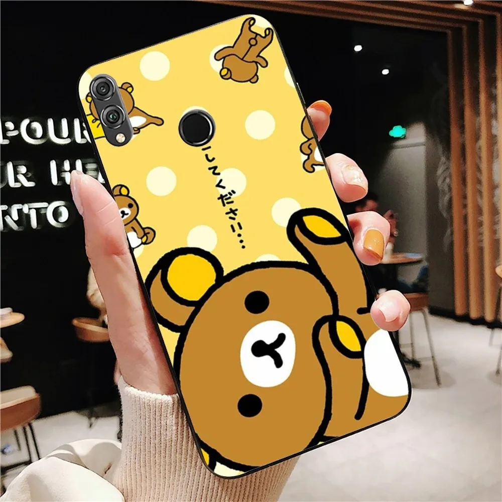 Cute R-Rilakkuma Phone Case For Huawei Honor 10 Lite 9 20 7A 9X 30 50 60 70 Pro Plus Soft Silicone Cover