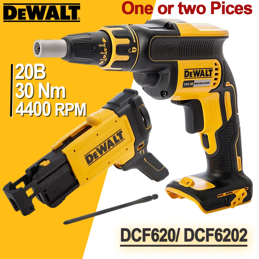

DEWALT 20 В Бесщеточный аккумуляторный пистолет для гипсокартона с насадкой Бесщеточный 360 ° Поворотный пистолет для гвоздей, инструмент DCF620N+DCF6202
