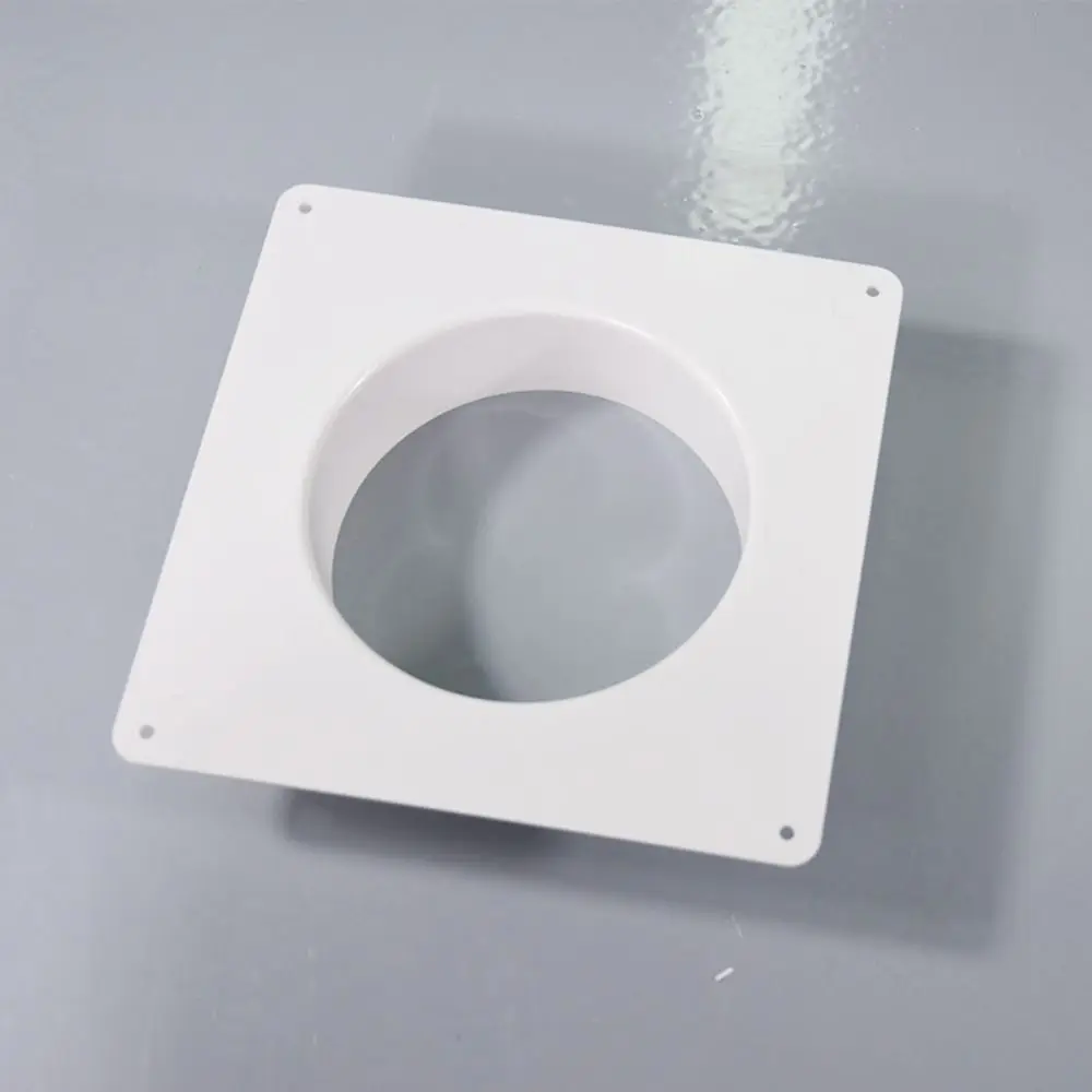 1Pcs New Straight Air Vent Duct Connector Flange Easy Installation Air Outlet Adapter Plastic Ducting Tools Ventilation Pipe