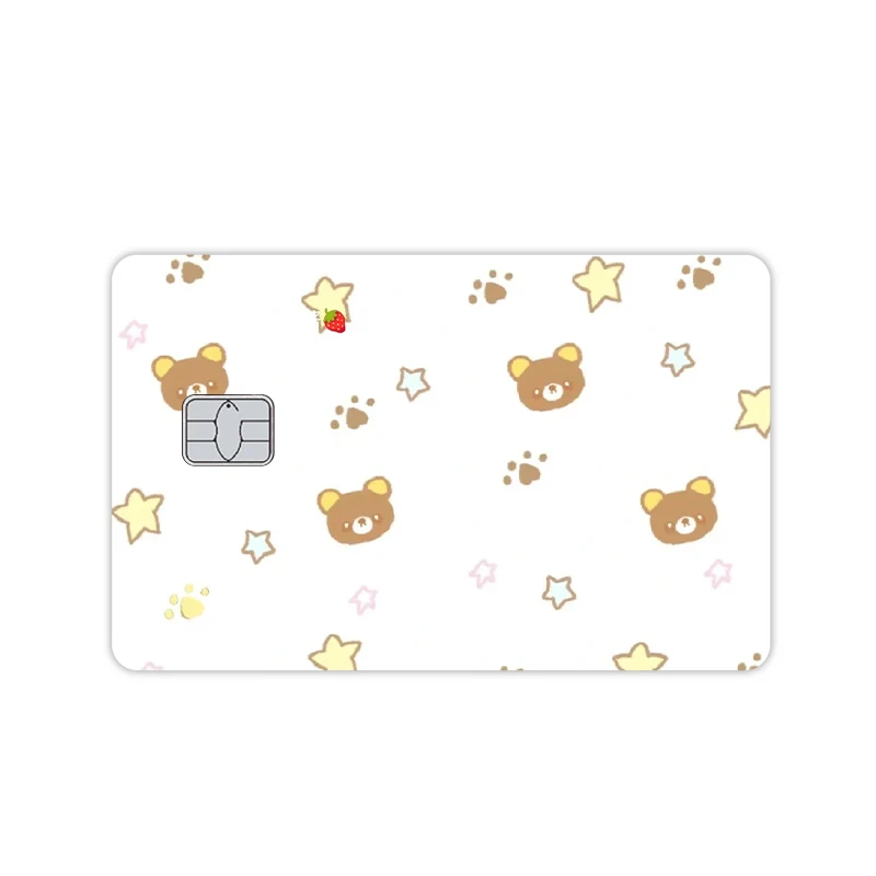 かわいい漫画リラックマアニメ Pvc クレジットデビットカードステッカーかわいい Diy 防水ステッカーフィルムテープスキン小さな大きなチップなし