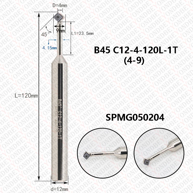 BEYOND TFD45 B45 45 Degree Position Chamfering Cutter Drilling use SPMX TCMX SPMG SCMT Carbide Insert Milling Cutter CNC Endmill