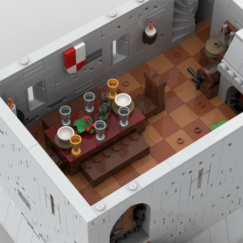 Modular City Building Moc Building Bricks Harlon Keep - Tower House Technology Modular Blocks Gifts Christmas Toys Sets Assembly