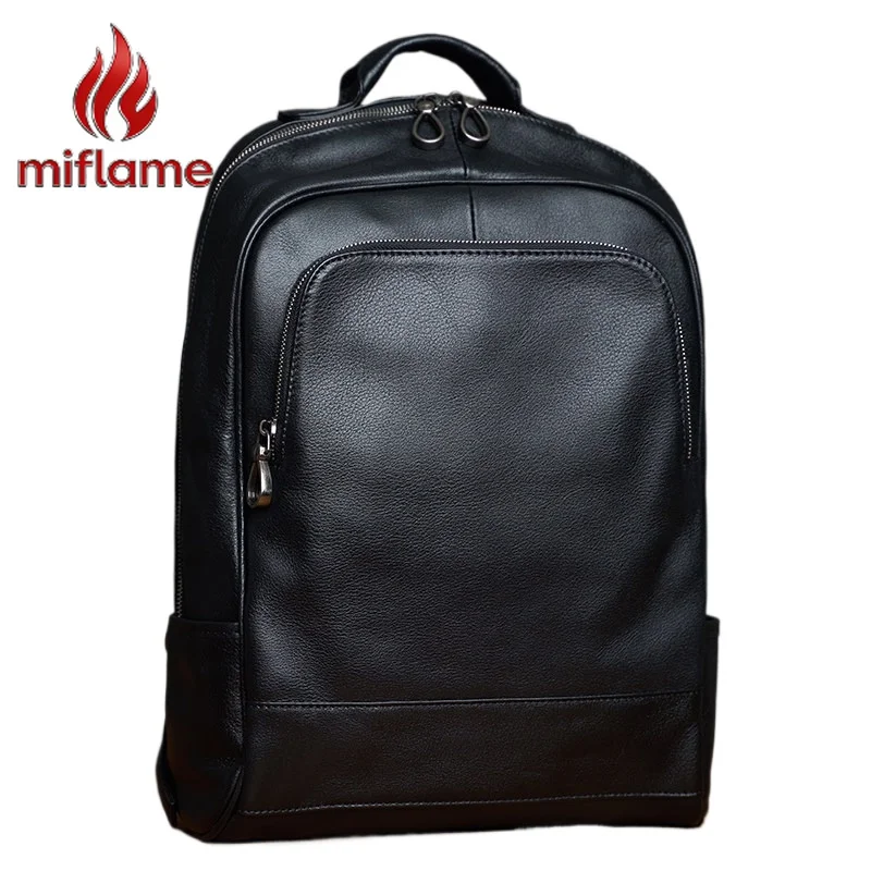 

Мужской рюкзак из натуральной кожи для путешествий, роскошная сумка-портфель, деловая сумка для ноутбука, повседневный модный стильный дизайн