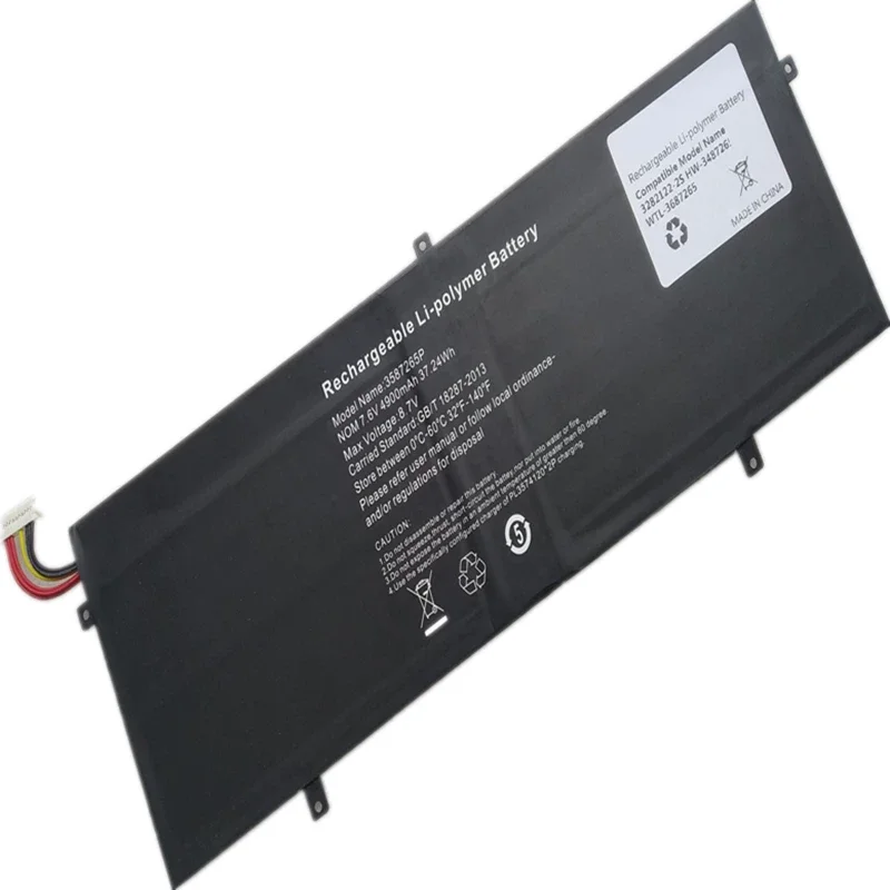 Newest 3587265P 7.6V 37.24Wh 4900mAh Li-ion Battery for Jumper Ezbook3 Pro 13.3 LB10 P313R WTL-3687265 HW-3687265 Laptop Battery