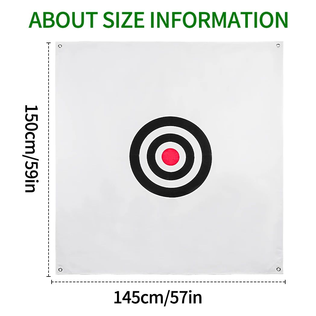 Square Golf Target Cloth | Large Size Batting Cloth | Suitable for Indoor and Outdoor Use | 57in