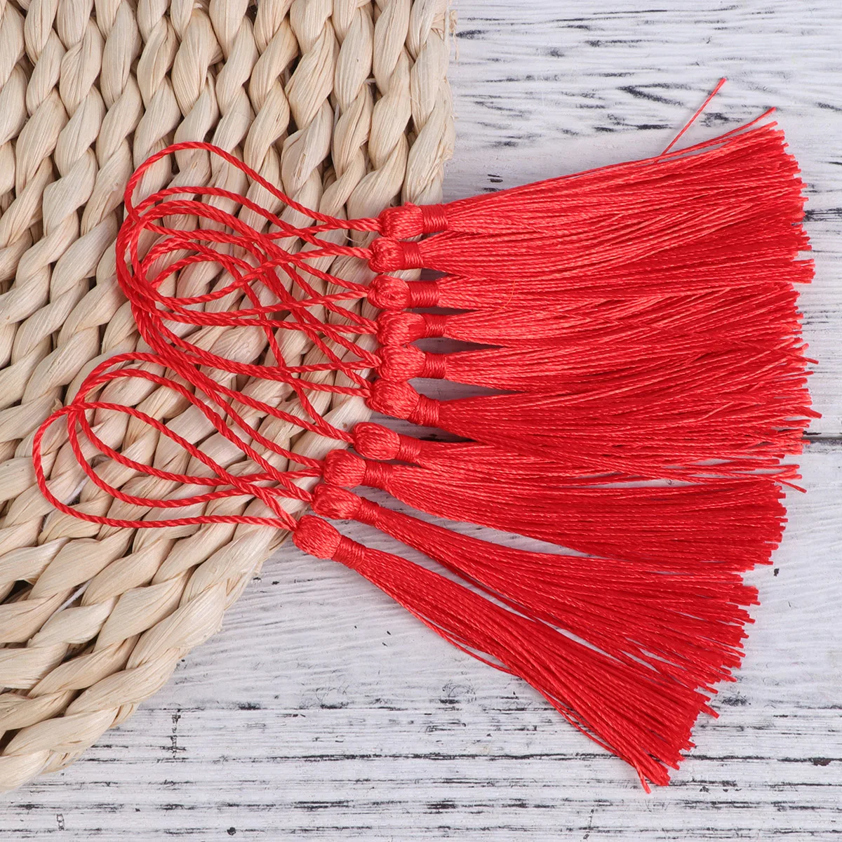 

Tassel Decoration Small Charms for Crafts Souvenir Mini Tassels Graduation Silky Bookmark Blackgarland Party