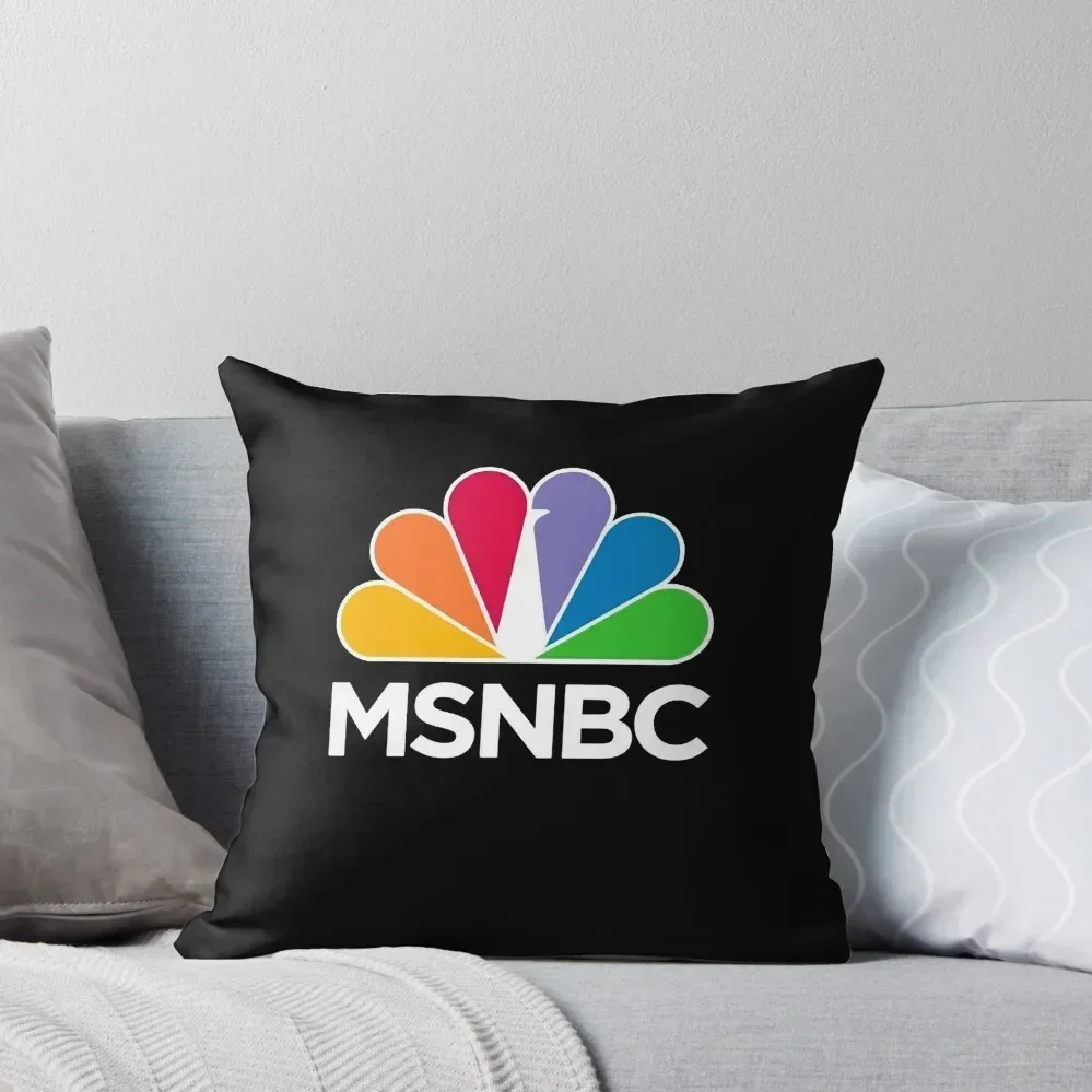 

MSNBC Logo Classic Throw Pillow Pillows Aesthetic autumn pillowcase Ornamental Pillow Christmas Covers For Cushions pillow