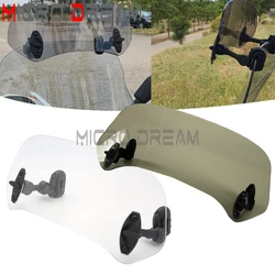 Universal Motorcycle Adjustable Screen Windscreen Windshield Spoiler Air Deflector For YAMAHA HONDA Suzuki DL 650 V-Strom 1000