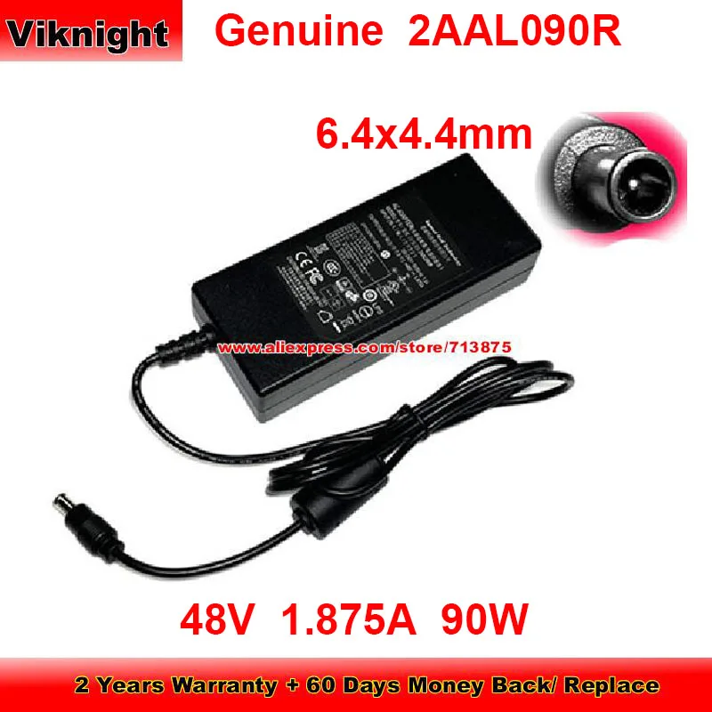 

Genuine 2AAL090R AC Adapter 48V 1.875A 90W Charger for Reolink RLC-410-5MP POE SECURITY IP CAMERA ERI-Q108-P8 Monitor 6.4x4.4mm