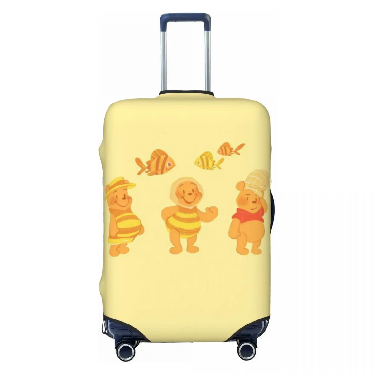 

Custom W-Winnie The Pooh Suitcase Cover Elastic Travel Luggage Covers for 18-32 inch