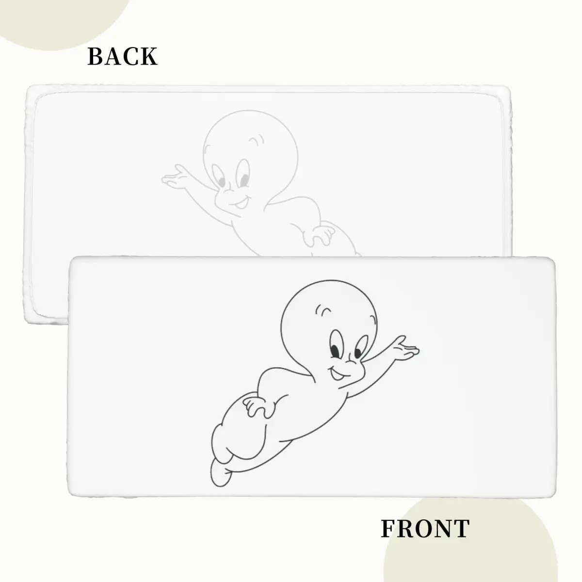 Casper The Friendly Ghost 90s Customized Rectangular Tablecloth Waterproof Table Cover for Dining Events Table Cloth