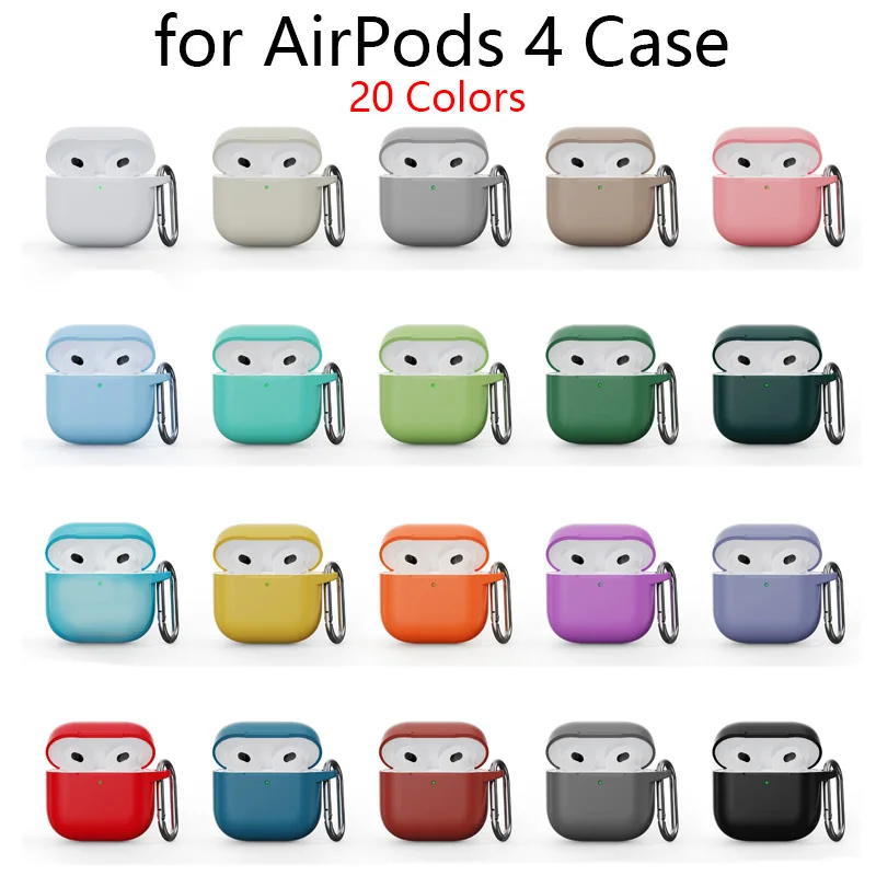 Silicone Case for AirPods 4 New Earphone Cover Accessories Wireless Bluetooth Earbuds Cover for Apple AirPods 4 Case