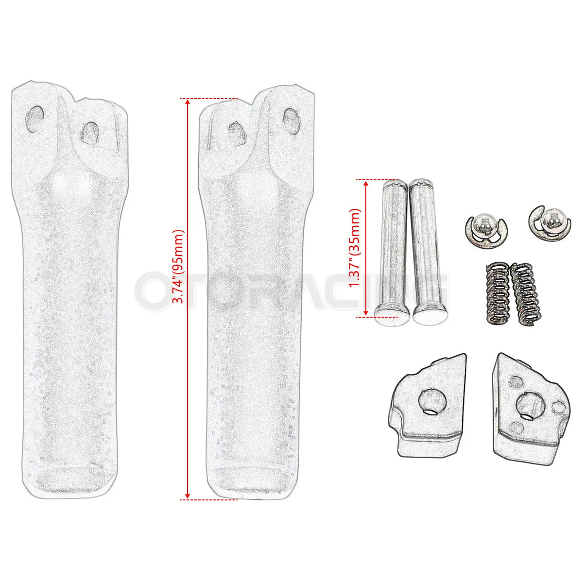 Motorcycle Passenger Rear Foot Peg For Ducati Panigale V4/S 2018 2019 2020