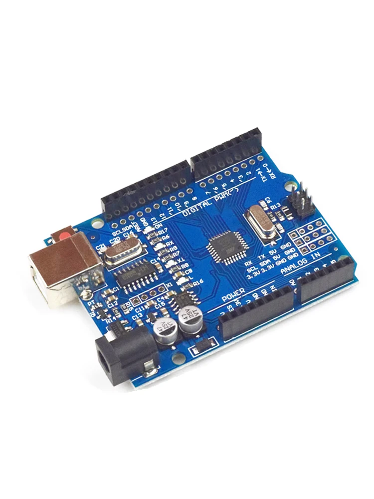 لوحة تطوير UNO R3 الجديدة ATmega328P متحكم صغير نسخة محسنة لوحة تحكم التعلم للتطوير