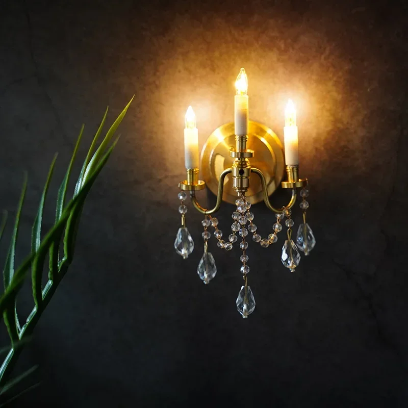Dollhouse Mini pendant lights Accessories Mini Floor lamp Crystal lamp holder miniature wall lamp miniature bedroom accessories
