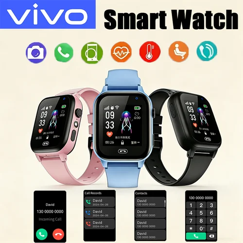 Imagen 1 del producto Reloj Inteligente VIVO Mini para Niños 4G con Llamadas, SOS y Cámara, 3 en 1, Diseño de Dibujos Animados, Regalo de Cumpleaños y Navidad para Niñas y Niños, Novedad 2026