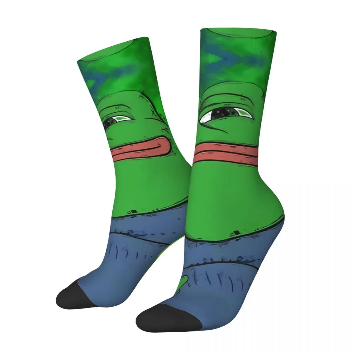 NO Pepe The Frog Kawaii Socks Shopping Cartoon Pattern Socks