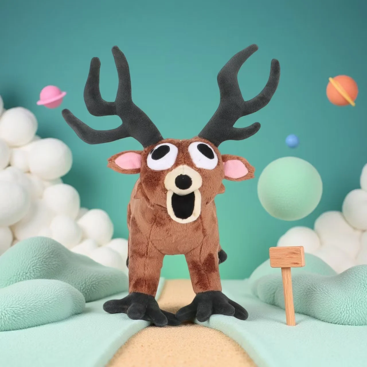 

NEW 99 Nights Cartoon In The Forest Deer Plush Toys Cotton Stuffed Doll Anime Animal for Kids Birthday Gift Halloween Gifts 40cm