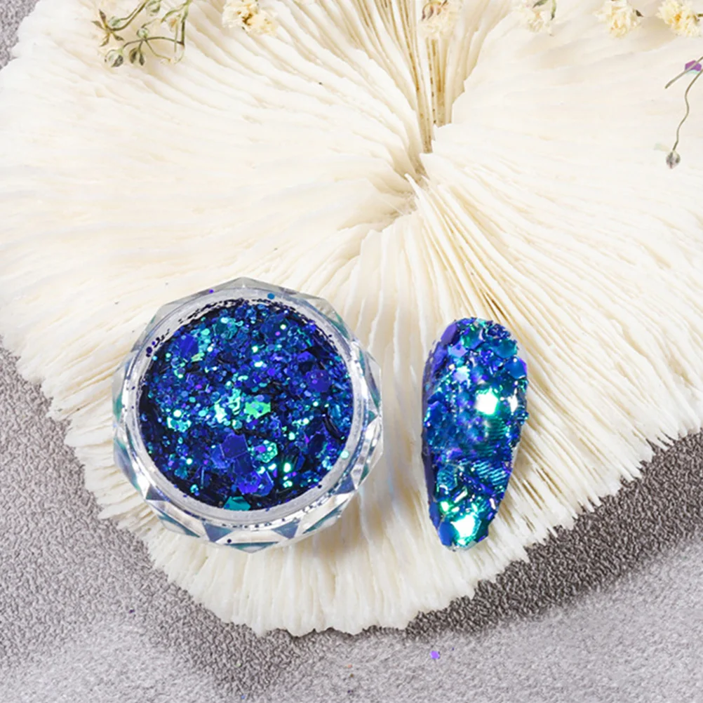 

9 Boxes DIY Manicure Glitter Nail Art Sequin Stickers Creative Fingernail Sparkle Decoration Set Glitter Sequin