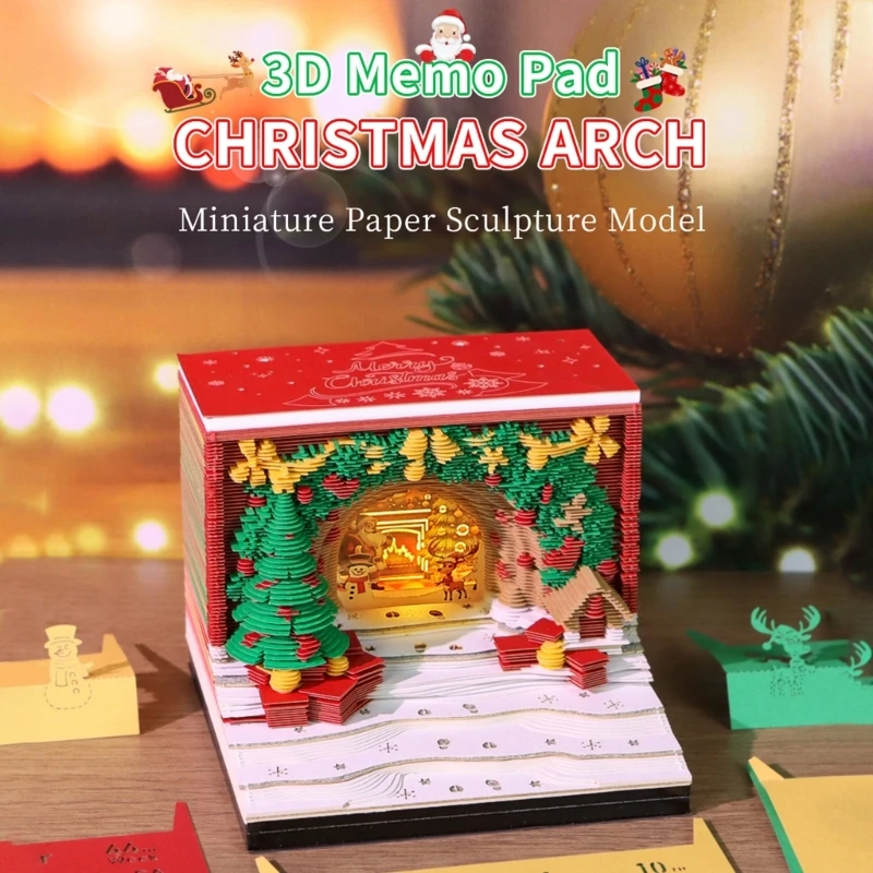 

настольный календарь искусства 3Д со встроенным светодиодным освещением отрывает дизайн для праздничного украшения 896C