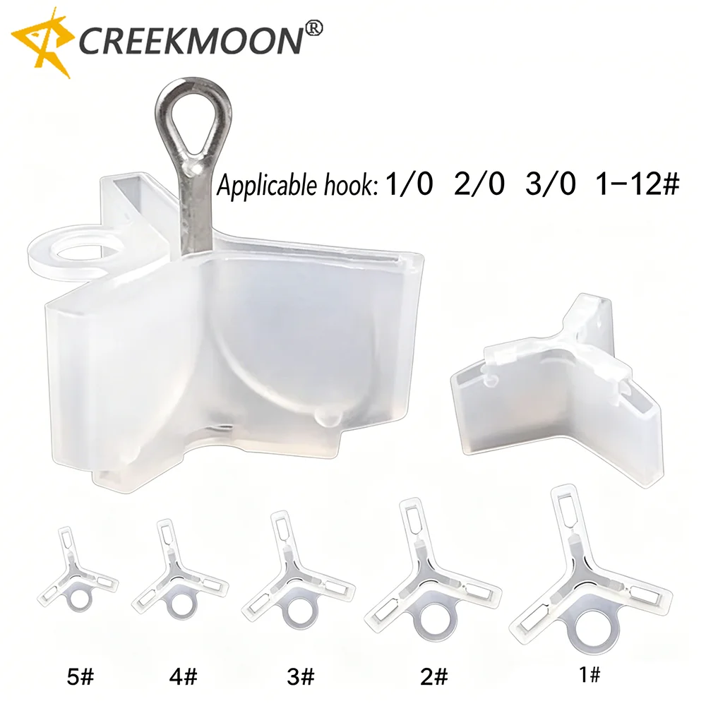 50pcs Lightweight Fishing Hook Covers Durable Safety Cap Treble Hooks Protector Caps with Slot Sleeves for Fish Tool Accessories