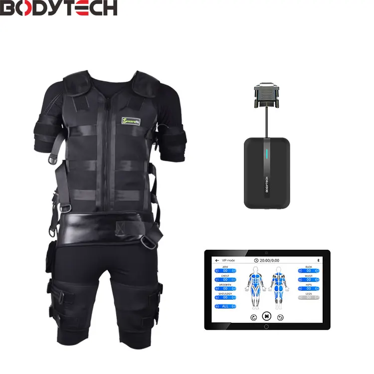 Bodytech Ems Fitness Machinies Wireless Ems Training Suit Electro Stimulation Machines with Vest