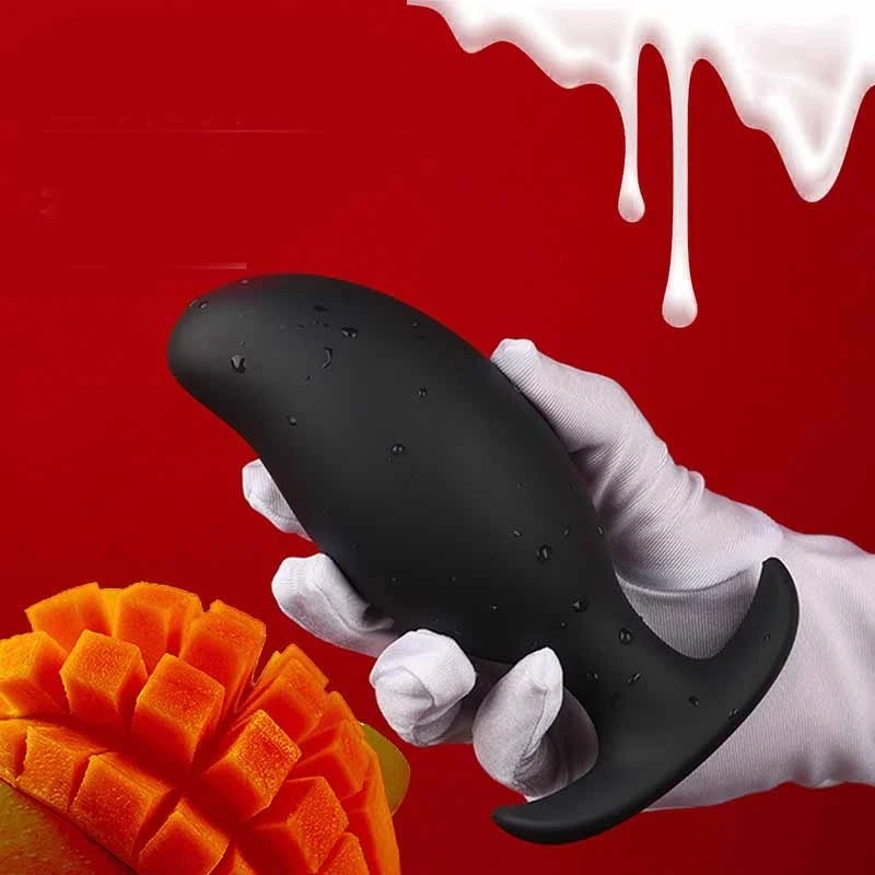 2023 Mango Anal Plug Wearable Buttplug Dildo Brinquedos Sexuais para Mulheres/Homens Masturbadores Brinquedos Anal Preto Plug Anal Grande Adultos Loja Toy