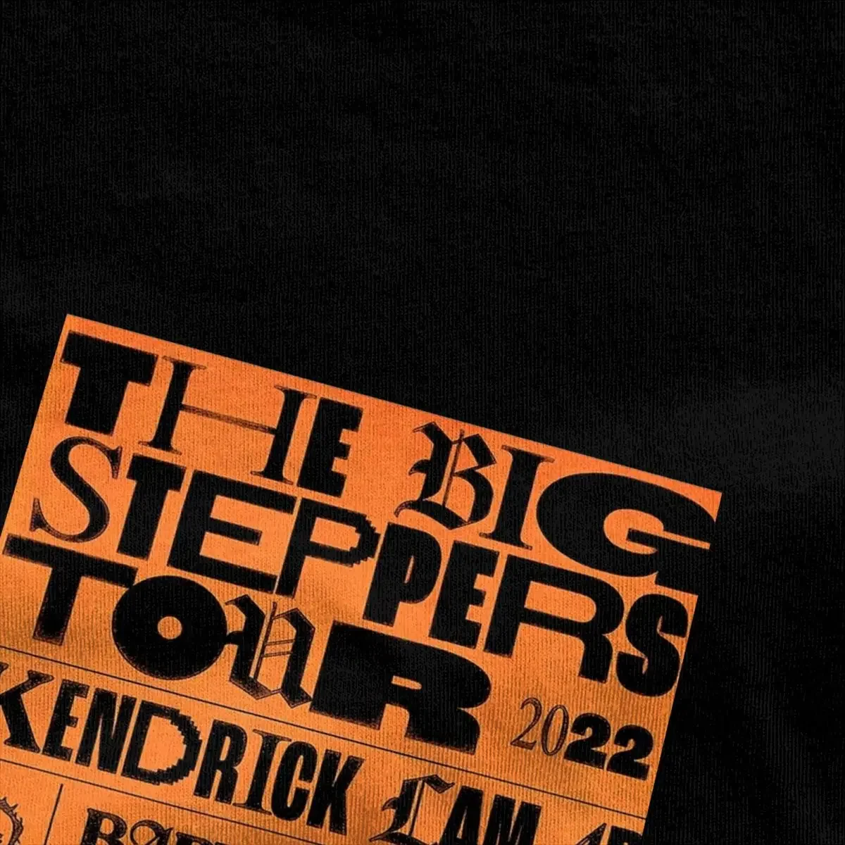 Kendrick Lamar Singer T Shirt Beach The Big Steppers Tour T Shirts Pure Cotton Hipster Tee Shirt For Male Short-Sleeve Tops